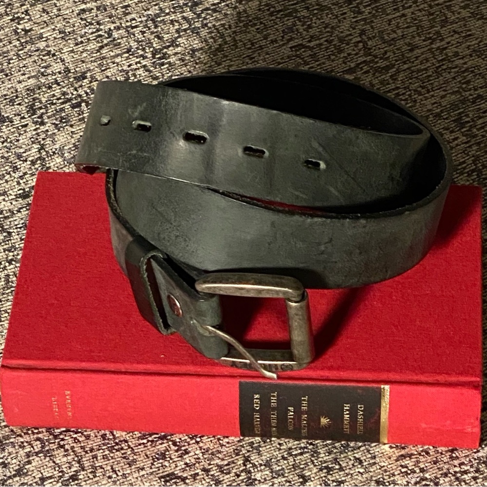 Hooey Genuine Leather Classic Bomber Black Belt